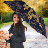 Gold Dragon Pattern Umbrella