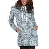Traditional Indian Element Pattern Women'S Hoodie Dress