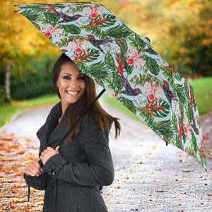 Hummingbird Pattern Print Design 05 Umbrella