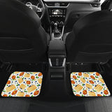Pancake Pattern Print Design 02 Front and Back Car Mats