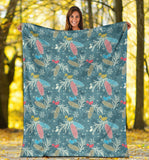 Squirrel Pattern Print Design 01 Premium Blanket