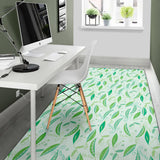 Green Peas Pattern Print Design 01 Area Rug