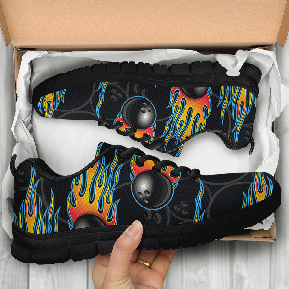 Bowling balls flame pattern Sneakers Pillow