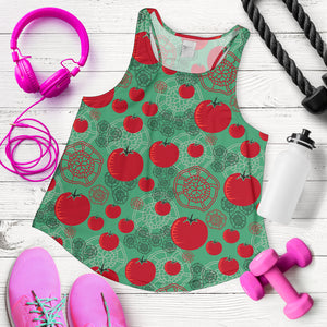 Tomato design pattern Women Racerback Tank Top