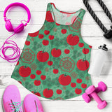 Tomato design pattern Women Racerback Tank Top