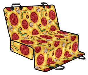Pizza Texture Pattern Dog Car Seat Covers