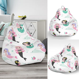 Cute Mermaid Dolphin Fish Starfish Pattern Bean Bag Cover
