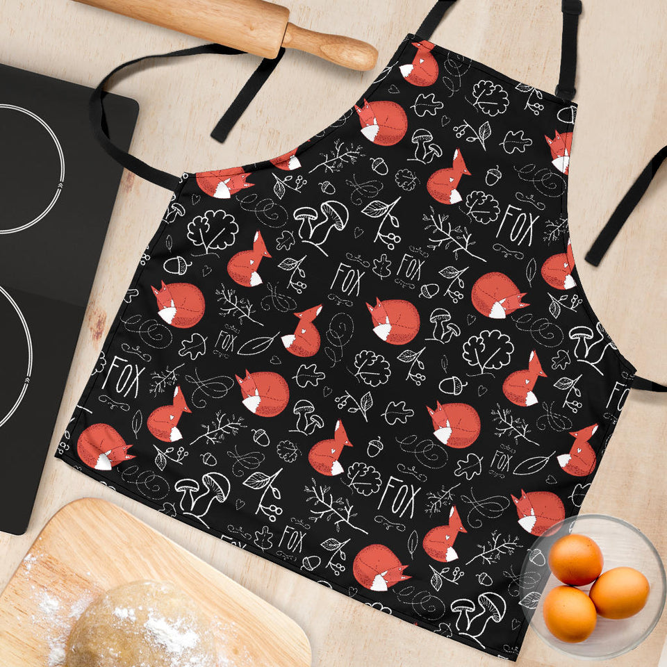 Fox Sleeping Fox Pattern Adjustable Apron
