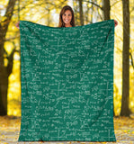 Math Pattern Print Design 01 Premium Blanket