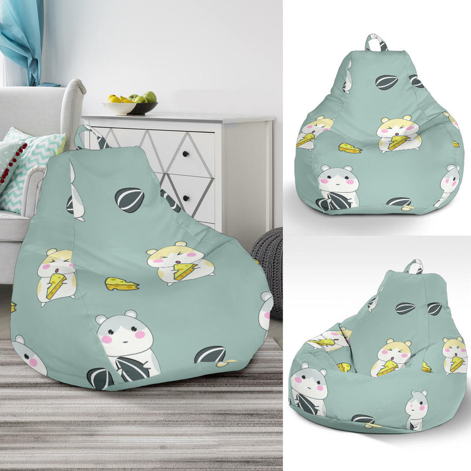 Cute Hamster Cheese Pattern Bean Bag Cover