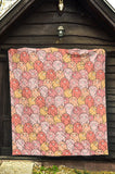 Pig Pattern Print Design 04 Premium Quilt