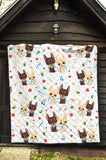 Cute Chihuahua Dog Pattern Premium Quilt