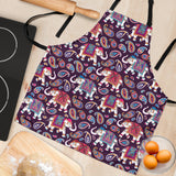 Elephant Indian Style Ornament Pattern Adjustable Apron