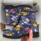 Koi Fish Carp Fish Pattern Leather Boots