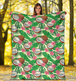 Coconut Pattern Print Design 01 Premium Blanket