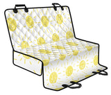 Hand Drawn Sun Pattern Dog Car Seat Covers