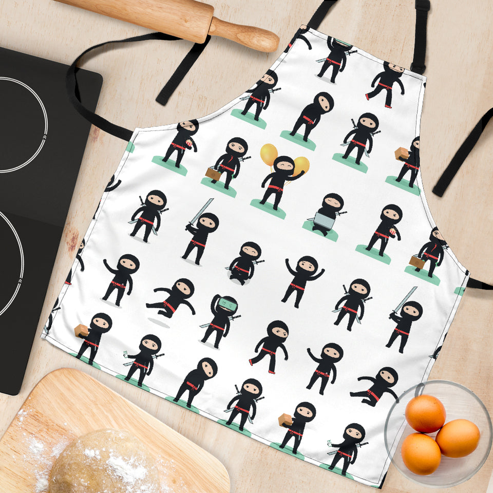 Cute Ninja Katana Sword Pattern Adjustable Apron