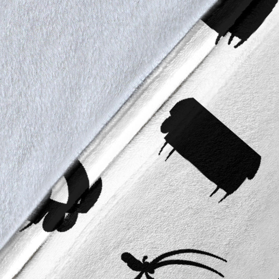 Goat Ram Pattern Premium Blanket