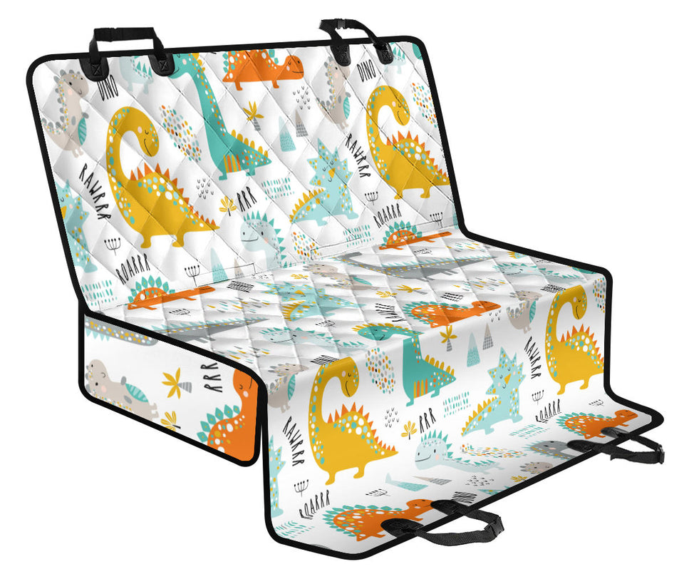 Cute Funny Kids Dinosaurs Pattern Dog Car Seat Covers