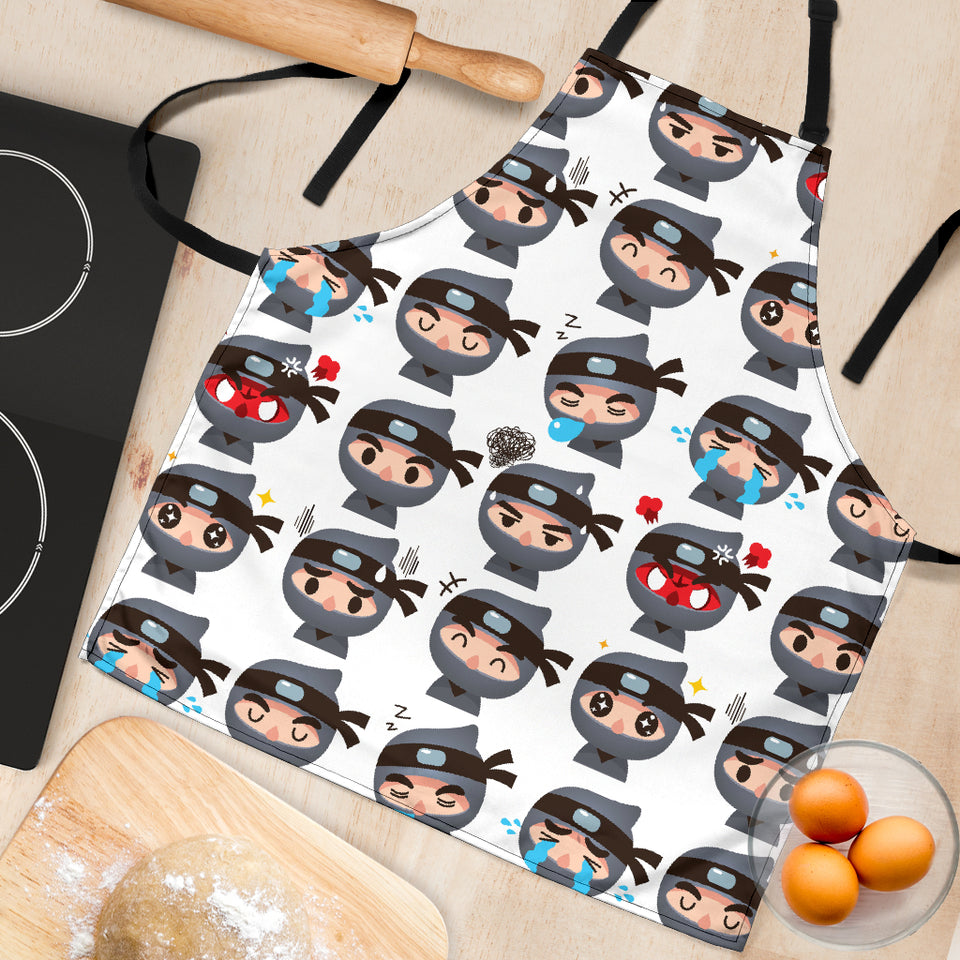 Cute Ninja Design Pattern Adjustable Apron