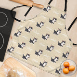 Cute Siberian Husky Adjustable Apron