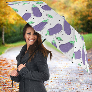 Eggplant Pattern Print Design 05 Umbrella