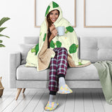 Broccoli Pattern Hooded Blanket