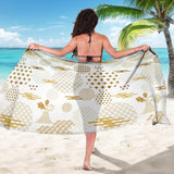 Beautiful Gold Japanese Pattern Sarong