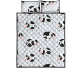 Cute cows pattern Quilt Bed Set