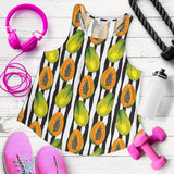 papaya design pattern Women Racerback Tank Top