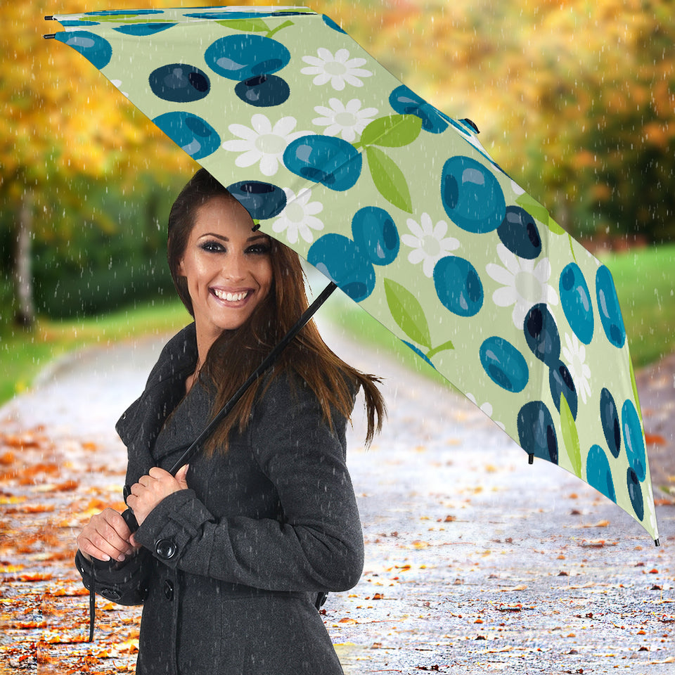 Blueberry Flower Pattern Umbrella