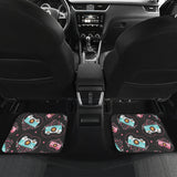 Camera Pattern Print Design 04 Front and Back Car Mats