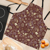 Coffee Bean Flower Pattern Adjustable Apron