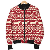 Dachshund Nordic Pattern Women'S Bomber Jacket