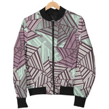 Spider Web Cobweb Design Color Pattern Women'S Bomber Jacket