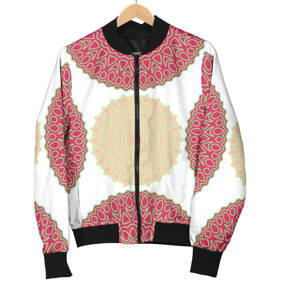Circle Indian Pattern Women'S Bomber Jacket