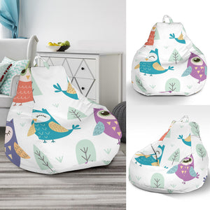 Cute Owl Pattern Bean Bag Cover