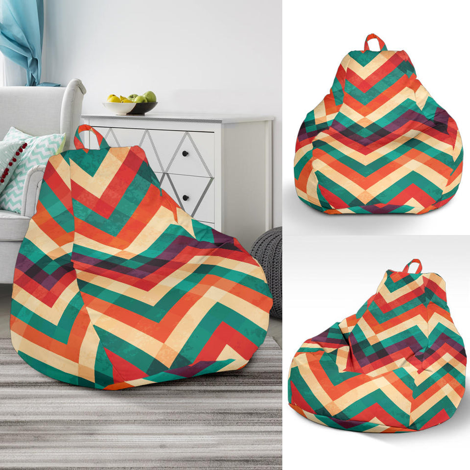 Zigzag  Chevron Colorful Pattern Bean Bag Cover