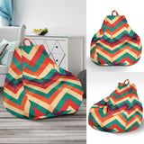 Zigzag  Chevron Colorful Pattern Bean Bag Cover