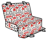 Red Mushroom Dot Pattern Dog Car Seat Covers