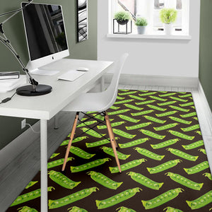 Green Peas Pattern Print Design 05 Area Rug