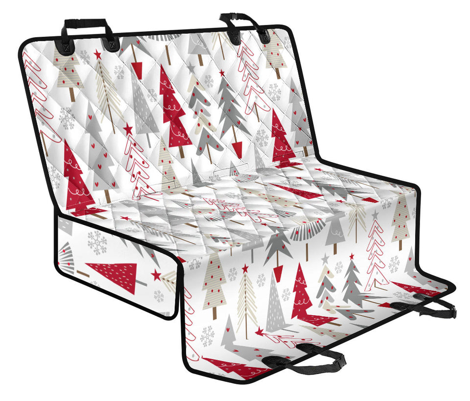 Cute Christmas Tree Pattern Dog Car Seat Covers