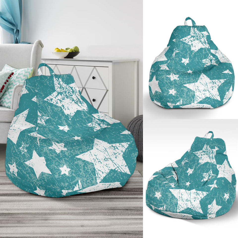 Vintage Star Pattern Bean Bag Cover