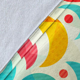 Colorful Moon Pattern Premium Blanket