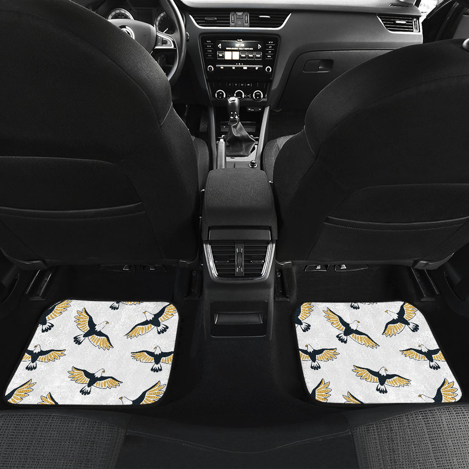 Eagle Pattern Print Design 03 Front and Back Car Mats