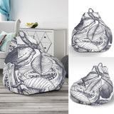 Guava Tropical Hand Drawn Pattern Bean Bag Cover