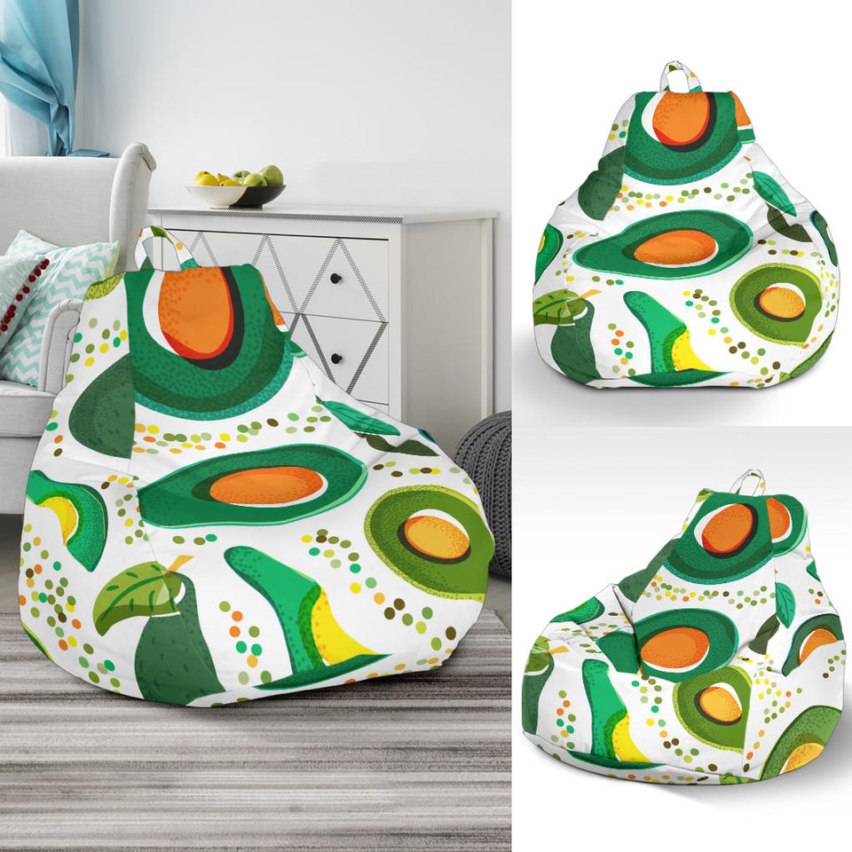 Avocado Design Pattern Bean Bag Cover