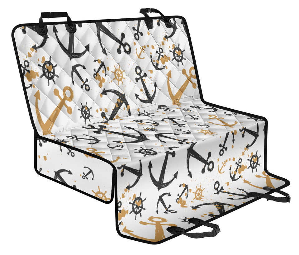Anchors Rudders Pattern Dog Car Seat Covers