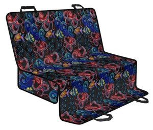 Octopus Sea Wave Tropical Fishe Pattern Dog Car Seat Covers