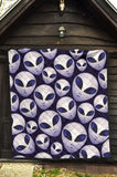 Alien Pattern Print Design 01 Premium Quilt